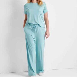 #6 State of Day Women's 2-Pc. Fluid Knit Pajamas Set Dull Moss